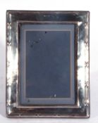 Elizabeth II silver photograph frame London 1984, makers mark is for Keyford Frames Ltd, 25 x 19 cm,