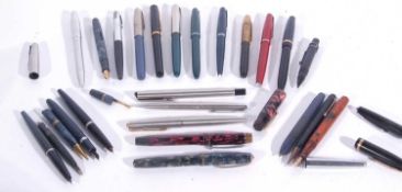 Mixed lot of vintage fountain pens, pencils etc (condition varying) (qty)