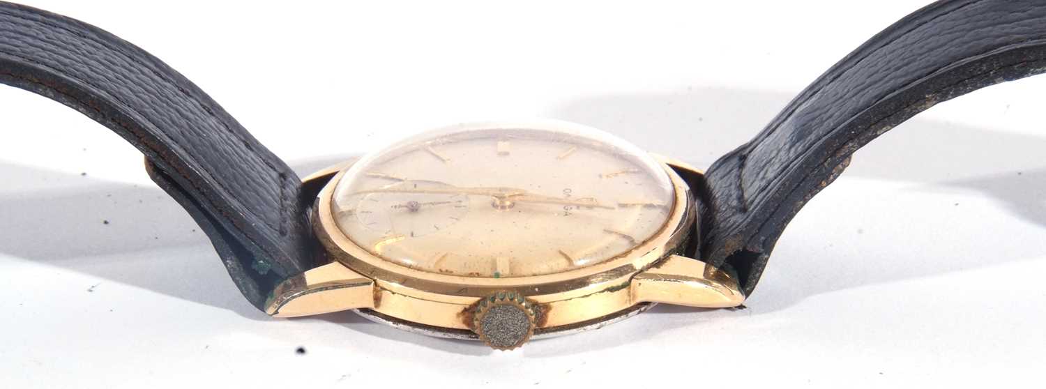 Gents Omega wristwatch with champagne dial and baton hour markers, the dial also features a sub- - Image 5 of 5