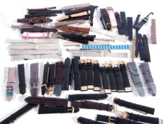 A mixed lot of various gents and ladies wrist watch straps