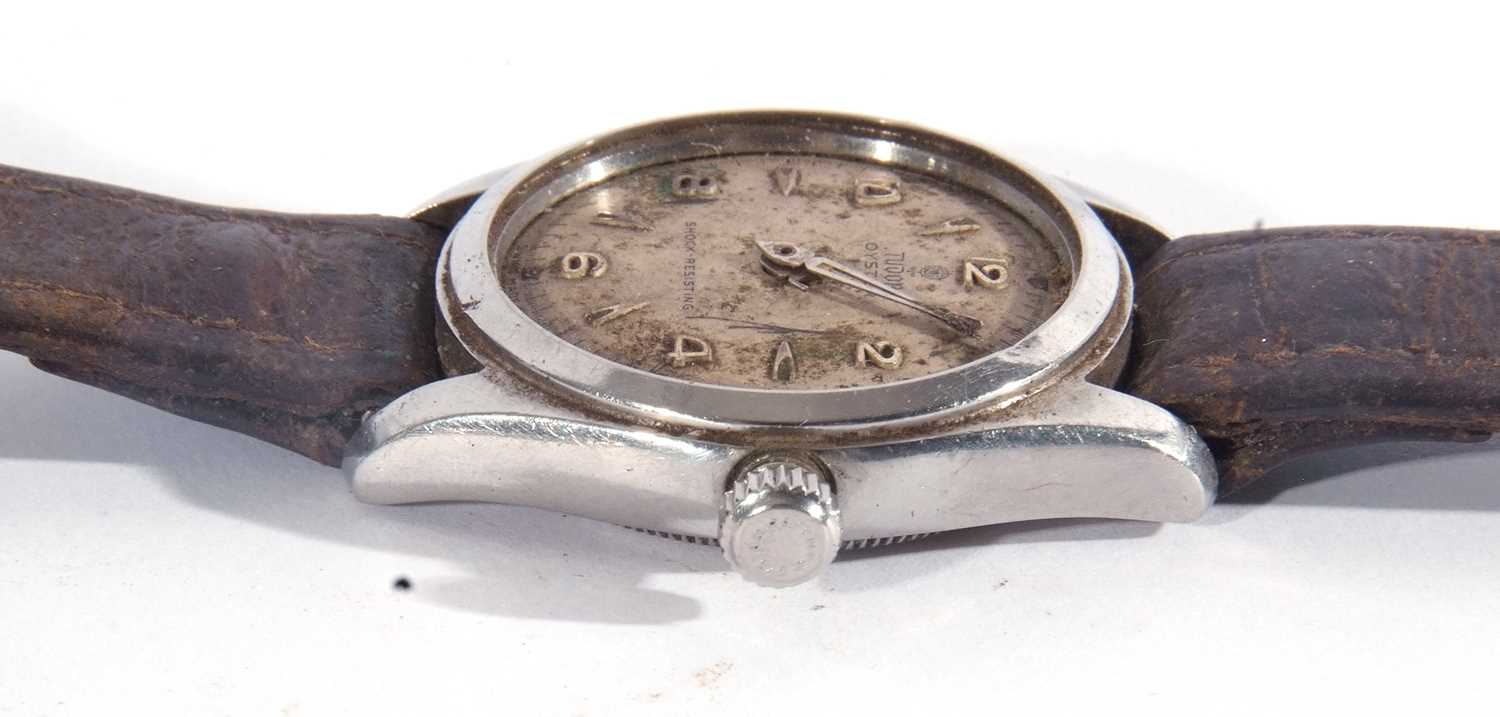 A vintage Gents Tudor wrist watch along with a 9ct gold ladies cocktail watch. The Tudor has a - Bild 6 aus 7