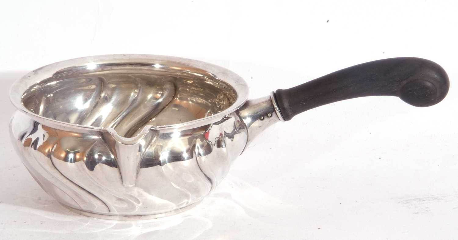 Danish silver (835) sauce boat with an ebony handle, CFH Christian For Heise 1929 - Image 2 of 4