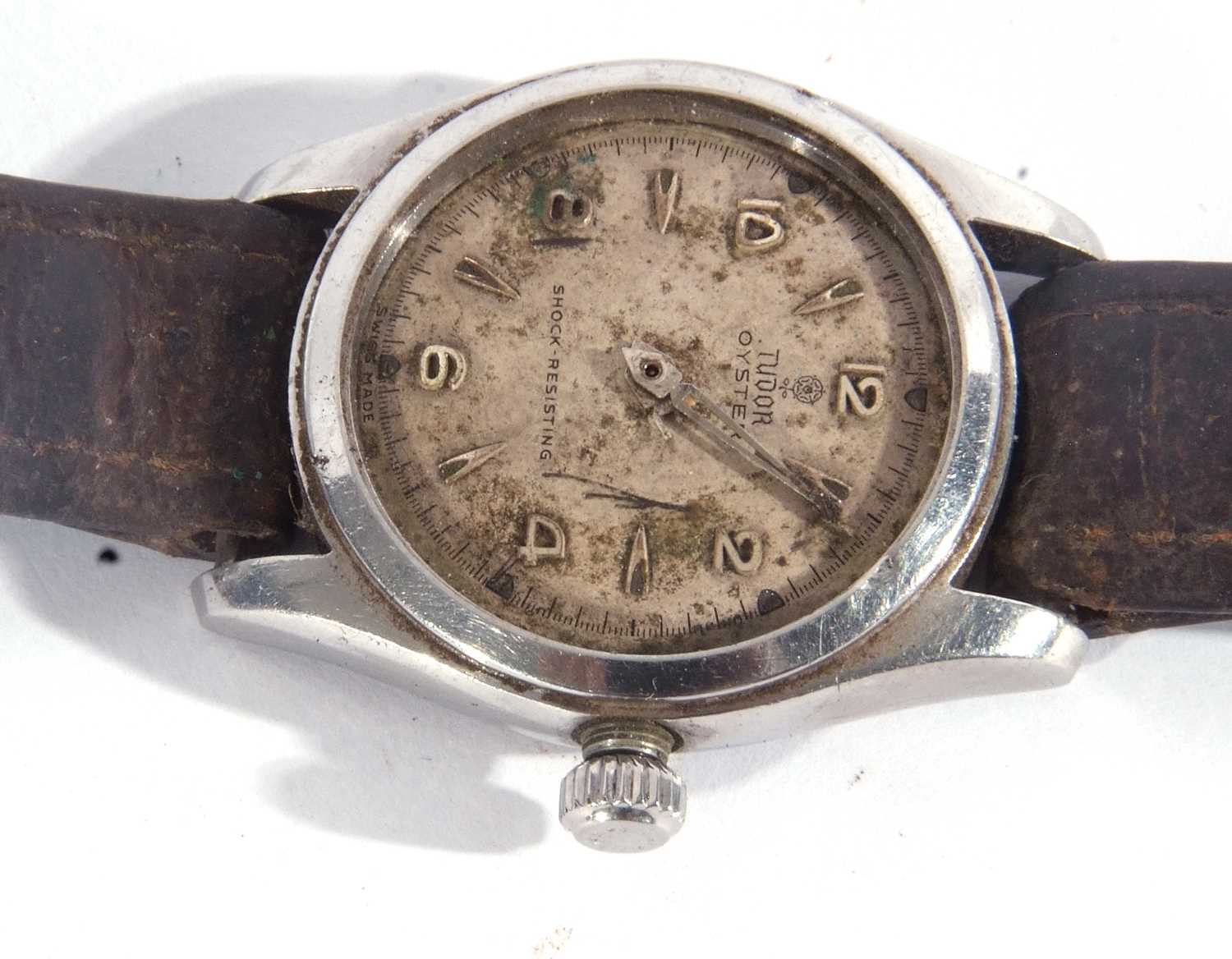 A vintage Gents Tudor wrist watch along with a 9ct gold ladies cocktail watch. The Tudor has a - Bild 7 aus 7