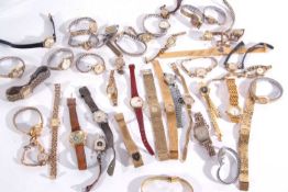 A mixed log: various ladies wrist watches (a/f), makes include Smiths, Accurist and Ingersoll