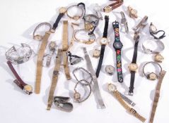A mixed lot of various wrist watches including makes such as Accurist, Rotary and Ingersoll (a/f)