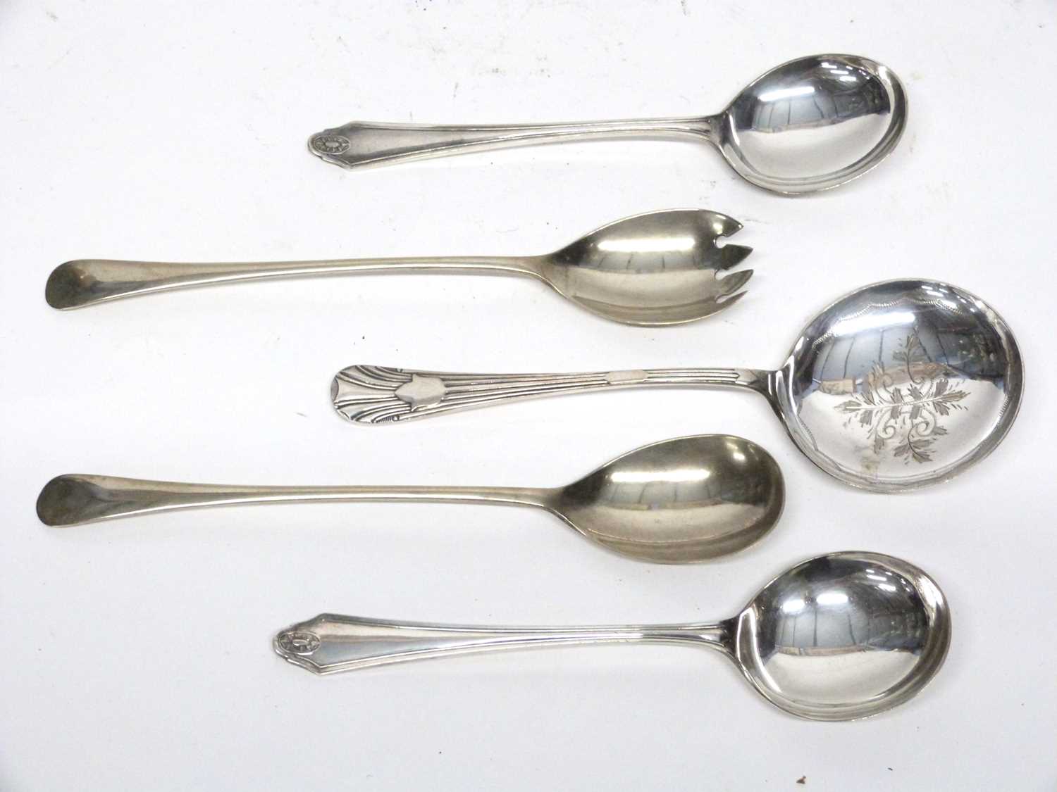 Box of plated spoons