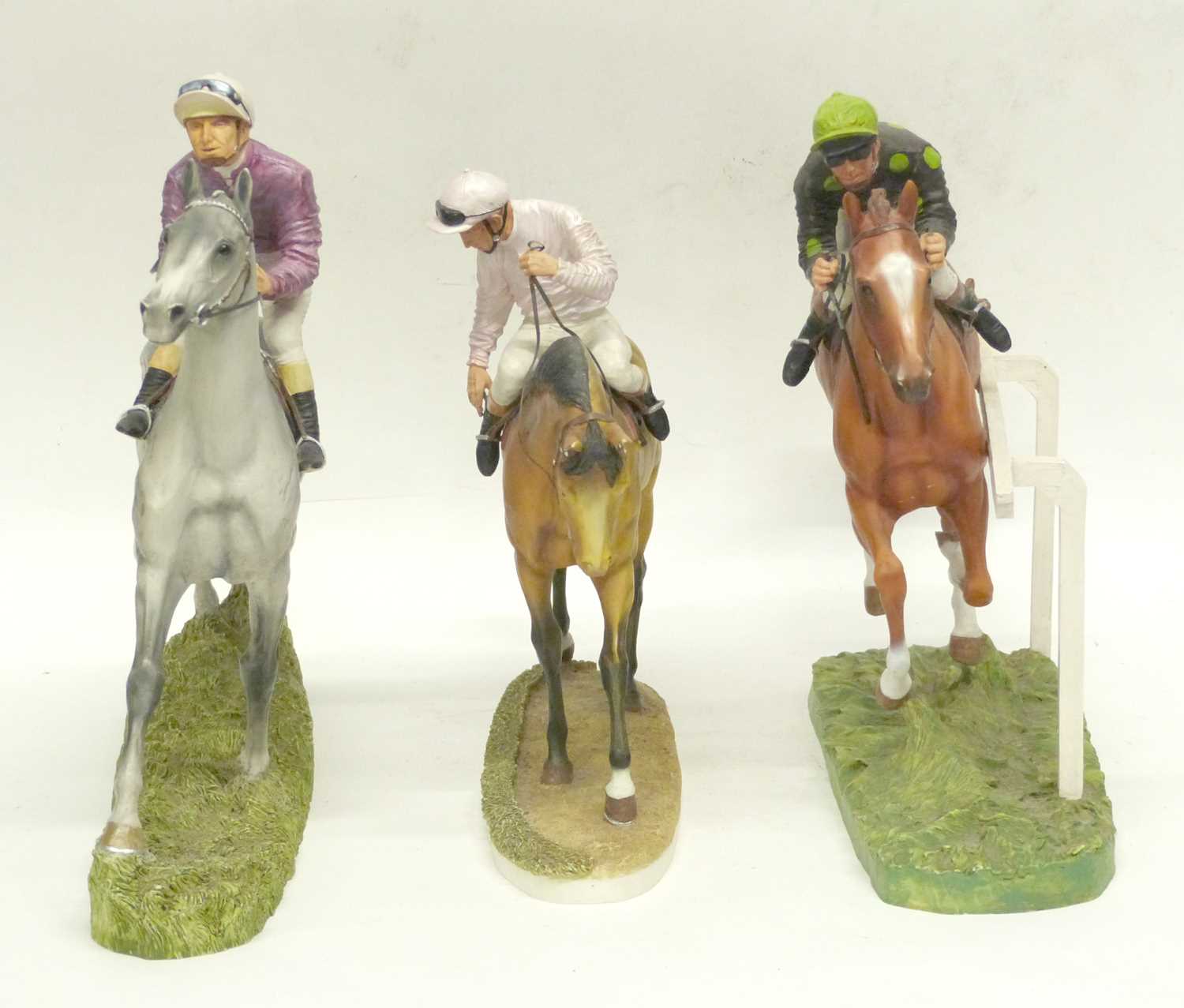 Hamilton Collection Racehorse Figures - Image 2 of 4