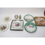 Quantity of commemorative and Christmas plates by Wedgwood and others