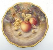 Royal Worcester Painted Fruit Plate