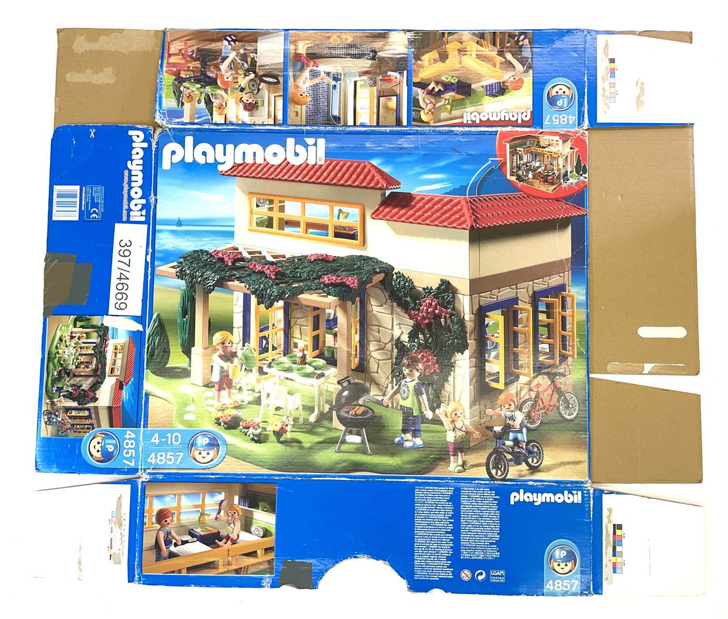 Playmobil 4857 Summer Fun Family Holiday Home, with box (flatpacked). Some small components may be - Image 2 of 3