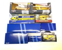 Mixed lot of boxed Weetabix die-cast vehicles. To include Corgi and Matchbox examples: - Scammel