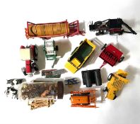 A small quantity of die-cast farm vehicles, predominantly Britains (W Britain) and a collection of