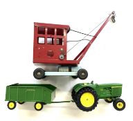 Mixed lot comprised of die-cast toys to include 1/16 farm issue John Deere 5020 Diesel Tractor (