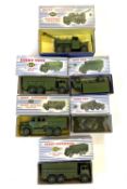 Mixed lot of Dinky die-cast Military vehicles in original boxes. To include: - 661 Recovery
