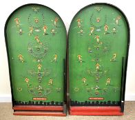 A pair of vintage Kay (UK) Pin football Bagatelle boards a/f