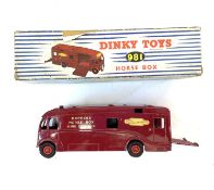 A boxed Dinky Toys 981 Horse Box.