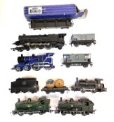 Mixed lot of Hornby 00 gauge carriages, locomotives, cargo carriages, boxed Bogie Bolster etc a/f (
