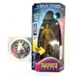A Vintage 1998 Star Trek Captain James Kirk Figurine - Transporter Series by Playmates, with Star