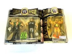 Mixed lot of boxed WWE Wrestling 'Classic Super Stars' figurines by Jakks Pacific. - Ultimate