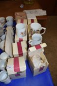 SELECTION OF VARIOUS BOXED ROYALTY COMMEMORATIVE MUGS