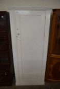 WHITE PAINTED SINGLE DOOR WARDROBE