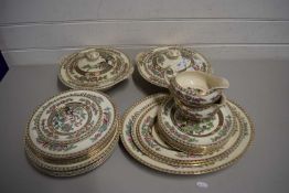 A QUANTITY OF INDIA TREE PATTERN TABLE WARES