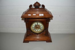 AN AMERICAN ANSONIA MANTEL CLOCK IN ARCHITECTURAL CASE