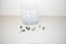 COLLECTION OF VARIOUS ASSORTED LEAD FIGURES, ANIMALS ETC MAINLY UNPAINTED