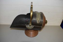 COPPER AND BRASS MOUNTED COAL SHOOT