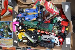 BOX OF VARIOUS ASSORTED TOY VEHICLES