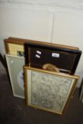 MIXED LOT: VARIOUS FRAMED PICTURES TO INCLUDE TAPESTRY