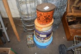 MIXED LOT: TINS, VARIOUS NAILS AND OTHER ITEMS