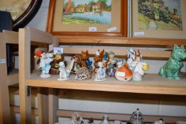MIXED LOT: VARIOUS ASSORTED SMALL ANIMAL ORNAMENTS TO INCLUDE BESWICK BEATRICE POTTER FIGURE,