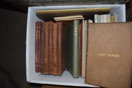 ONE BOX OF BOOKS - VINTAGE MUSICAL AND SONG INTEREST