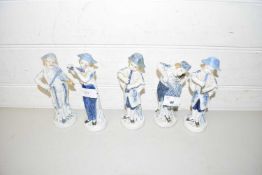 GROUP OF FIVE VARIOUS MUSICAL FIGURES