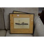 FISHING INTEREST: MIXED LOT TO INCLUDE PHOTOGRAPHIC PRINT MOTOR TRAWLER ABERDEEN DISTRIBUTOR AND