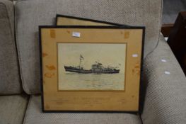 FISHING INTEREST: MIXED LOT TO INCLUDE PHOTOGRAPHIC PRINT MOTOR TRAWLER ABERDEEN DISTRIBUTOR AND