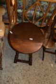 SMALL OVAL OAK DROP LEAF COFFEE TABLE