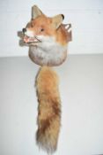 TAXIDERMY FOX MASK AND BRUSH