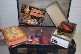 CASE OF VARIOUS JIGSAW PUZZLES, MECCANO PARTS AND OTHER ITEMS