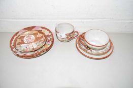 COLLECTION OF JAPANESE EGG SHELL TEA WARES AND PLATES