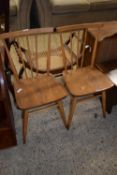 PAIR OF ERCOL STICK BACK CHAIRS