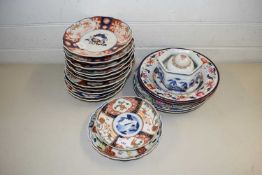 COLLECTION OF VARIOUS JAPANESE IMARI DISHES AND OTHERS