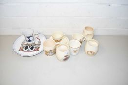 COLLECTION OF VARIOUS ROYAL COMMEMORATIVE MUGS AND OTHER RELATED CERAMICS