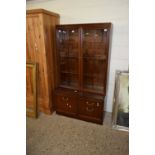 MODERN MAHOGANY FINISH LOUNGE DISPLAY CABINETT 100 CM WIDE