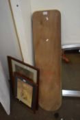 TWO VINTAGE SNOW OR LAND BOARDS, ONE MARKED SEAHORSE