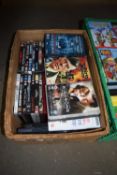 ONE BOX OF VARIOUS DVD'S