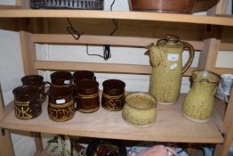 MIXED LOT: STUDIO POTTERY TEA AND TABLE WARES
