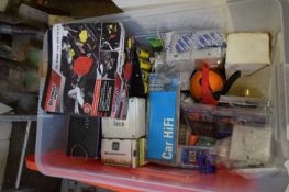 LARGE BOX OF VARIOUS GARAGE CLEARANCE ITEMS