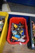 BOX OF VARIOUS ASSORTED TOY VEHICLES